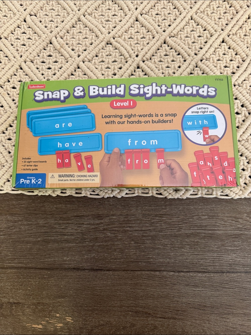 Lakeshore Snap & Build Sight-Words Level 1 – Blue and Red